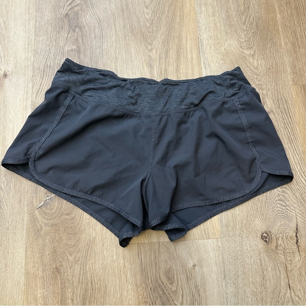 Reebok Gray Athletic Shorts with Elastic Waistband